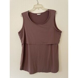 Kindred Bravely Mauve Nursing Tank Size XL Super Soft